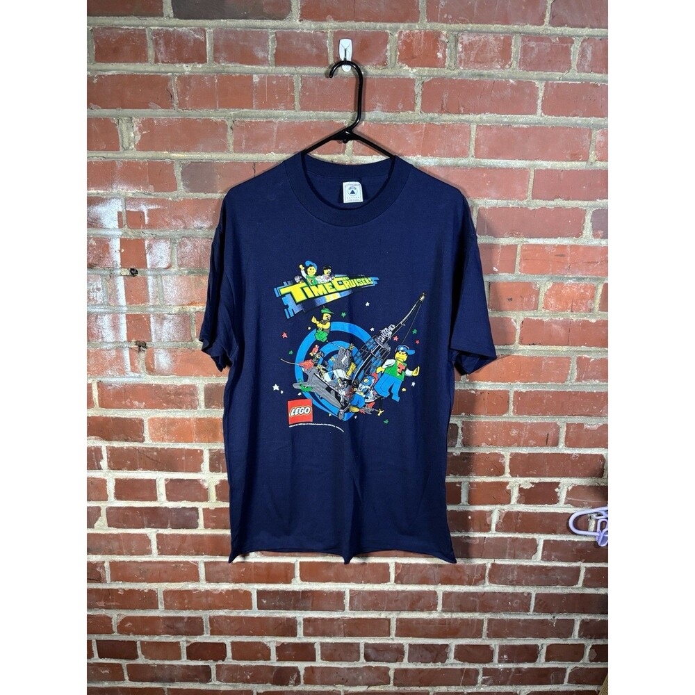 Vintage 90s 1996 Lego Time Cruisers Single Stitch Blue Shirt Rare Adult Large